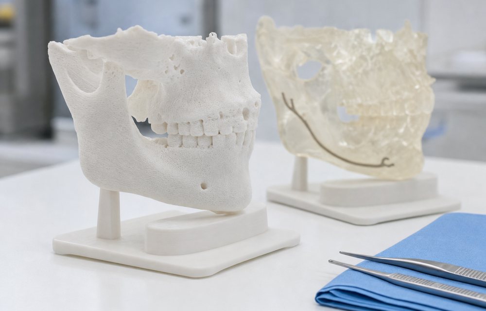 3D printed anatomical models on a clinical bench for surgical planning