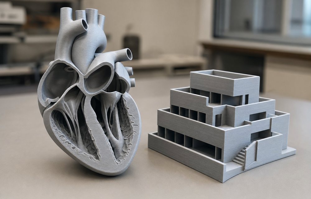 3D printed PLA parts for education