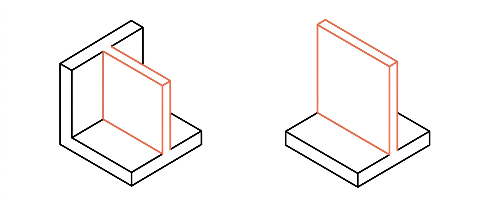 Technical diagram indicating minimum wall thickness for CF-PA structural parts