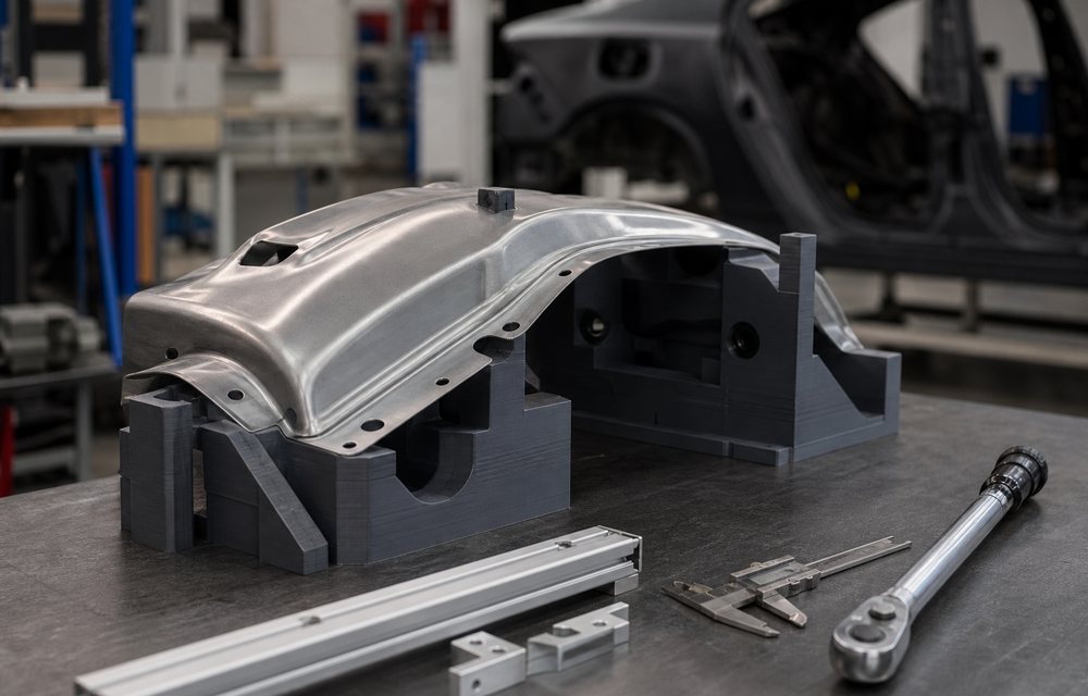 3D printed automotive checking fixture and trim prototype