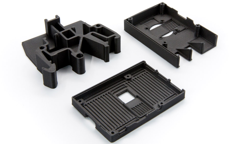 Engineering thermoplastic parts printed on a Fracktal FDM machine
