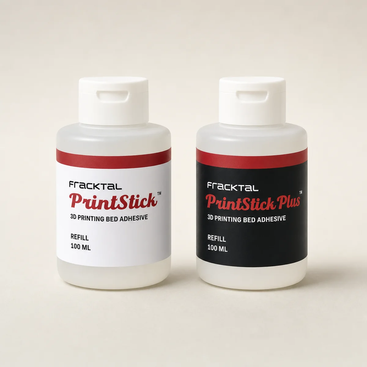 PrintStick Standard and Plus 100 ml refill bottles
