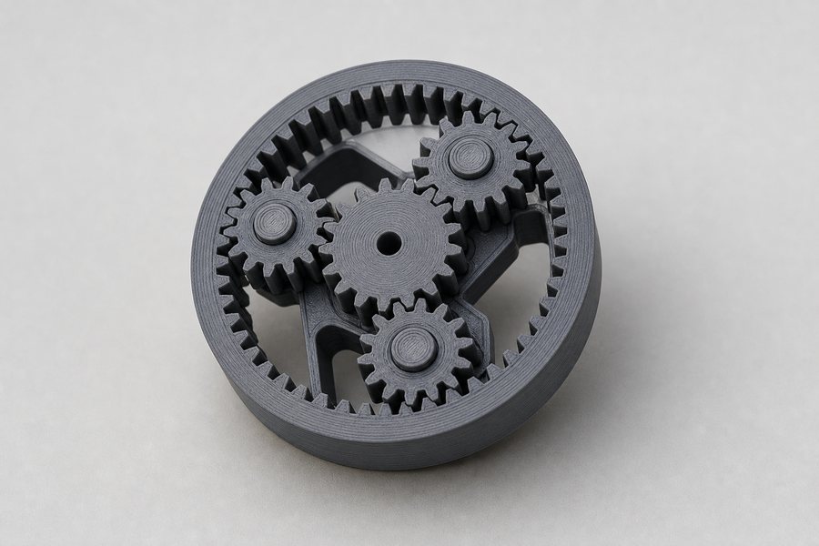 Captive printed-in-place assembly released by dissolving PVA support