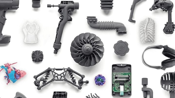 Finished and painted 3D printed parts