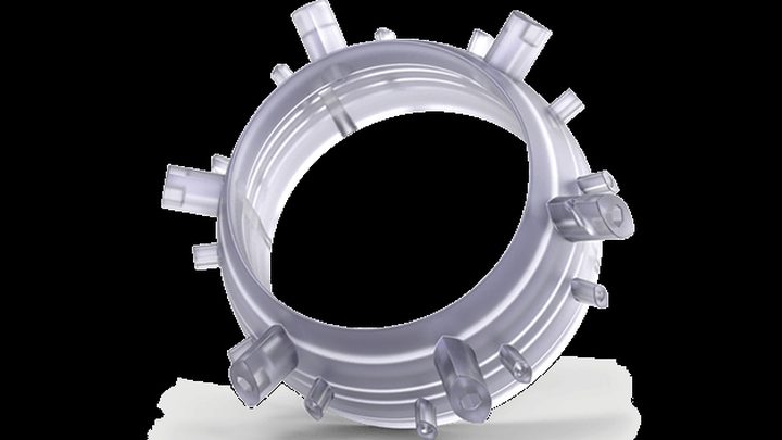 SLA resin 3D printed clear part