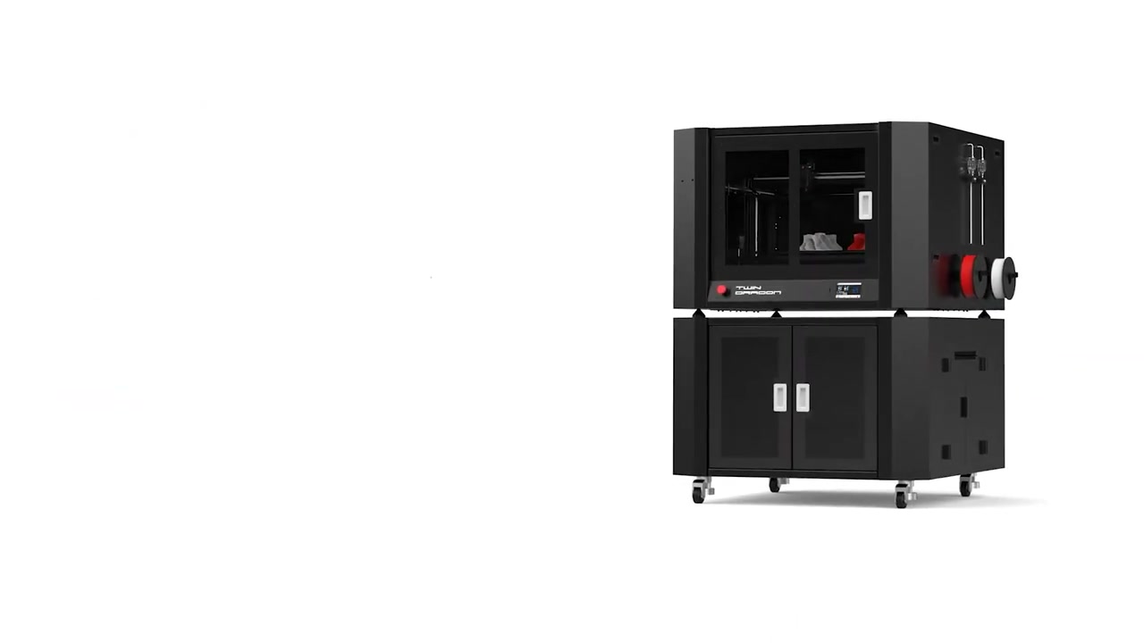 Fracktal Twin Dragon 600 IDEX industrial 3D printer