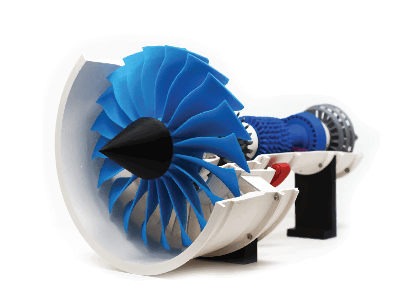 PET-G 3D printed turbine