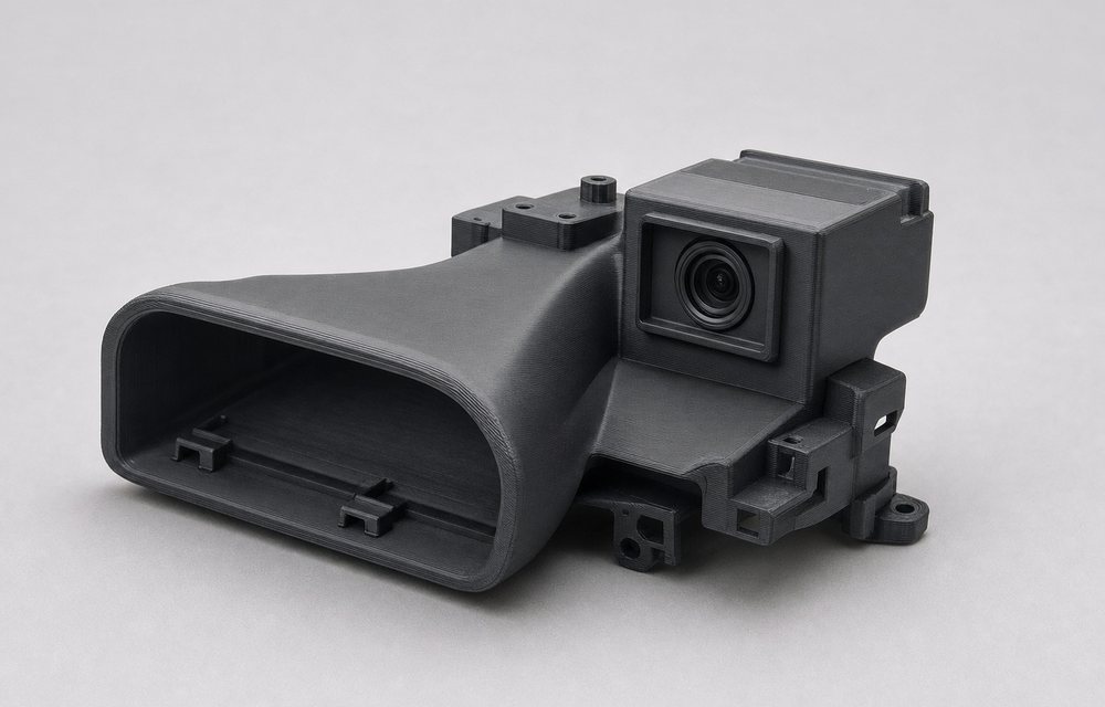 3D printed PC-ABS cooling duct for a vehicle